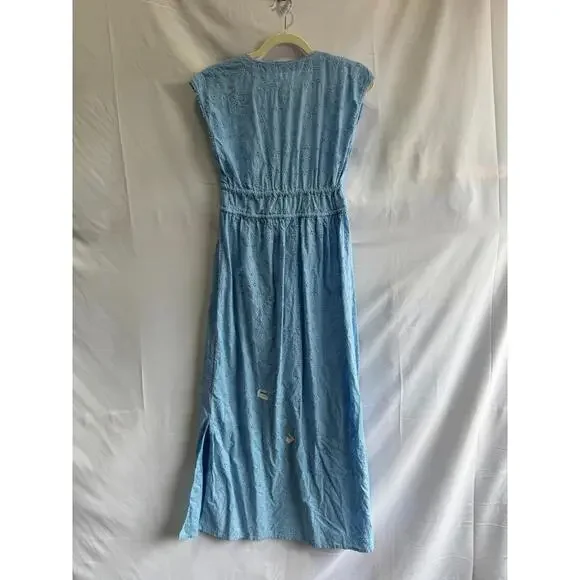 Sitano Blue Fontelina Cover Up Dress Size S As Is Condition - Picture 5 of 8